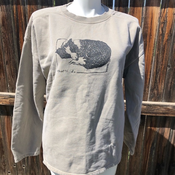 Tops - Cotton sweatshirt w/ dog print, size 2XL